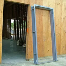 Hollow metal fire door frame for secure fire door installation