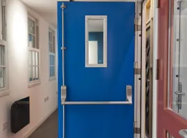 Fire-resistant door with 6mm Thickness rectangular vision panel