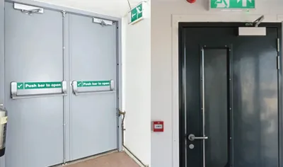 difference between fire door and fire exit door