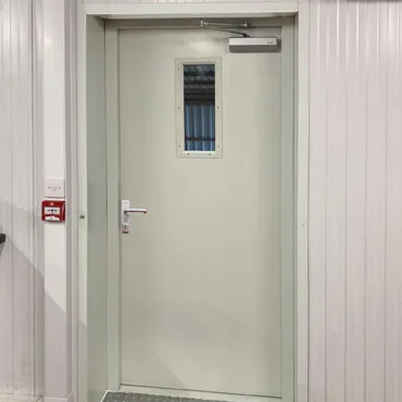 fire resistant steel security door